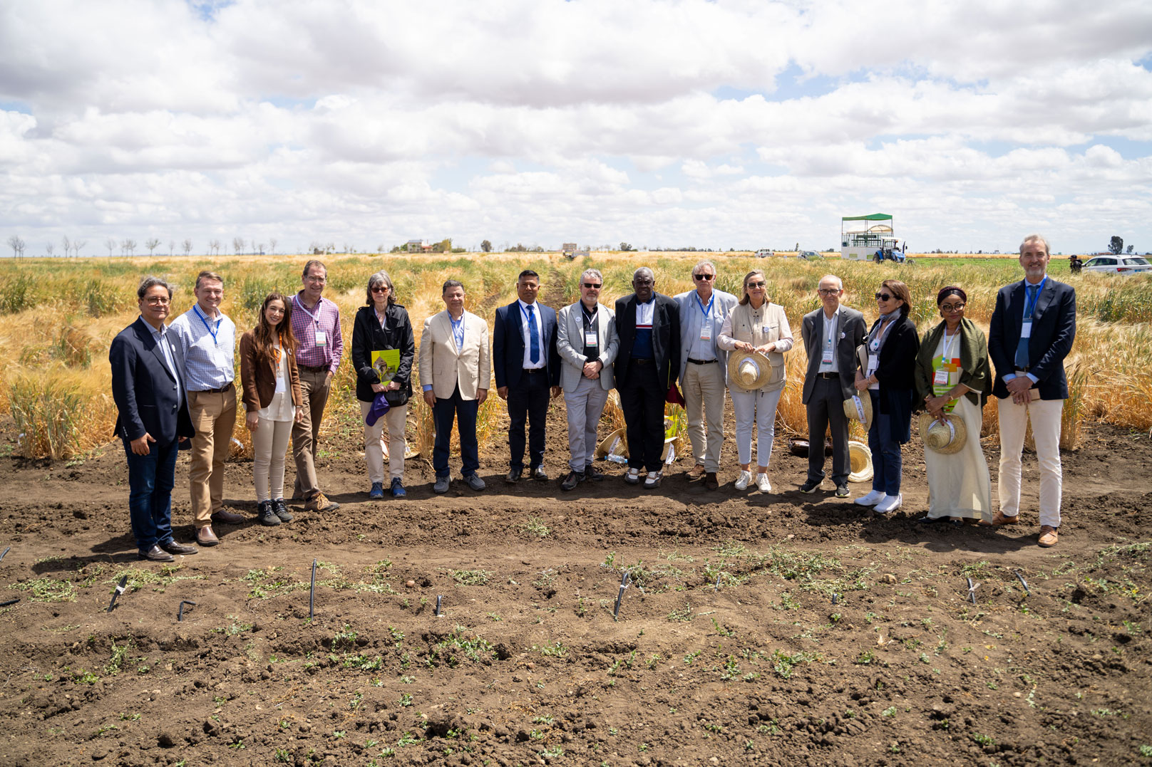 ICARDA Director General and INRA Director General with ICARDA Board of Trustees in Merchouch, Morocco. 2025. Photo by Ismail Belkhadir/ICARDA.