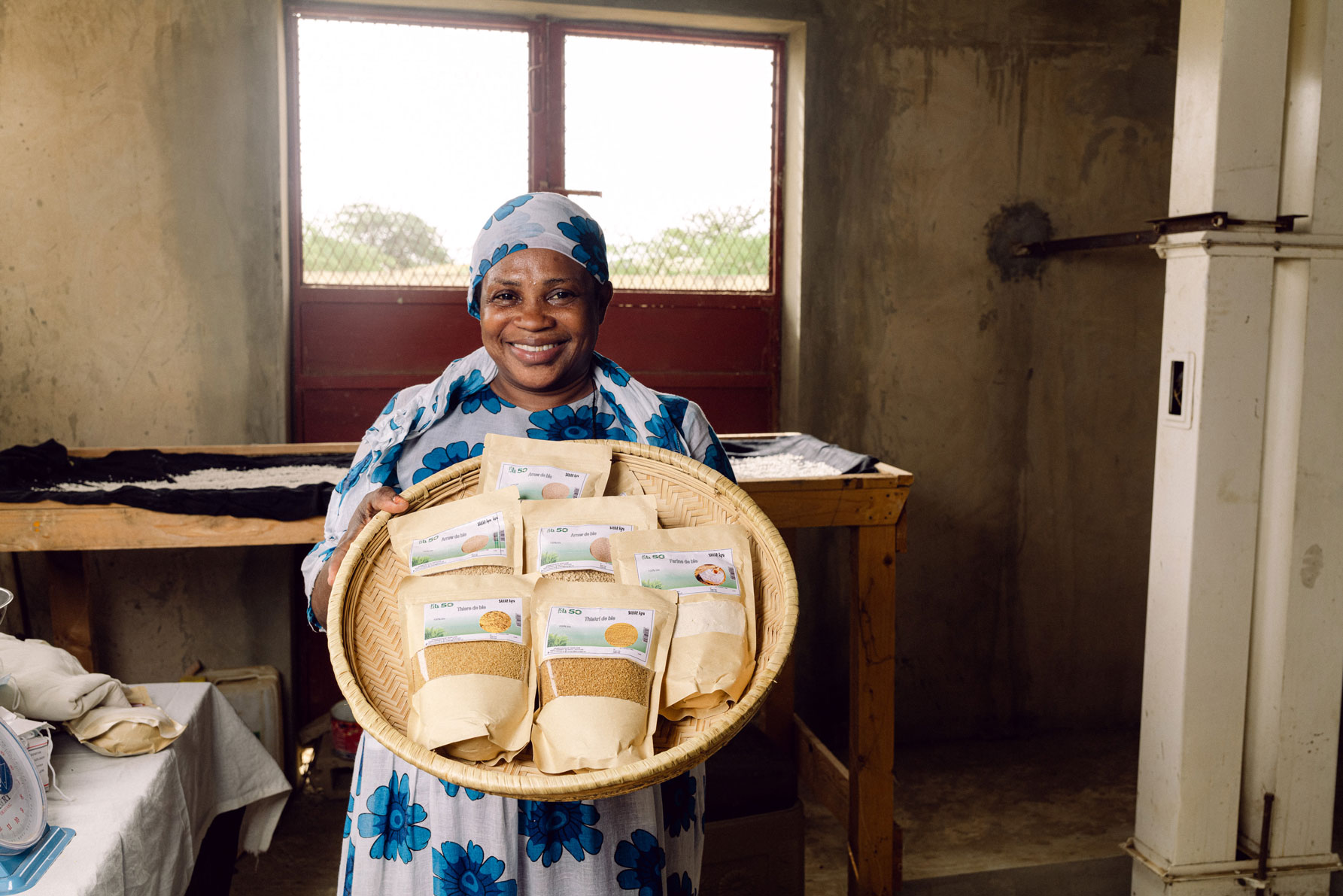 Members of a women's cereal processors and producers' group in Sanar Walof village near Saint-Louis, Senegal. 2024. Photo by Ollivier Girard/ICARDA.